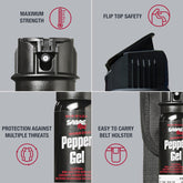 Sabre Red MK-3-GEL-H-US Tactical Pepper Gel with Holster